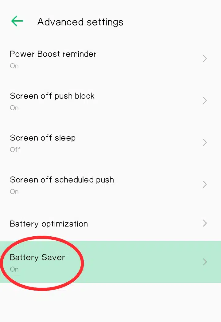 Turn on Power Saving Mode 