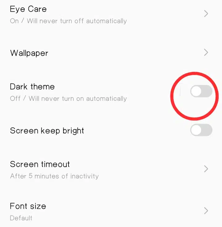 Use Dark Mode