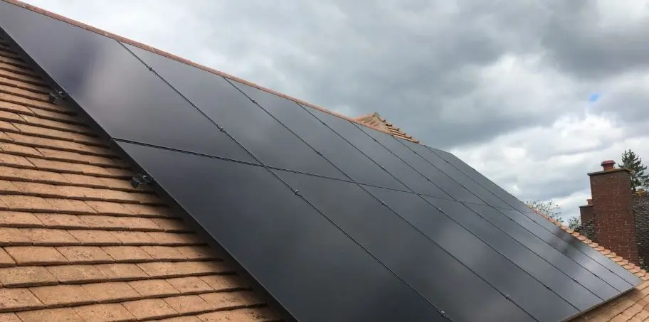All black solar panels