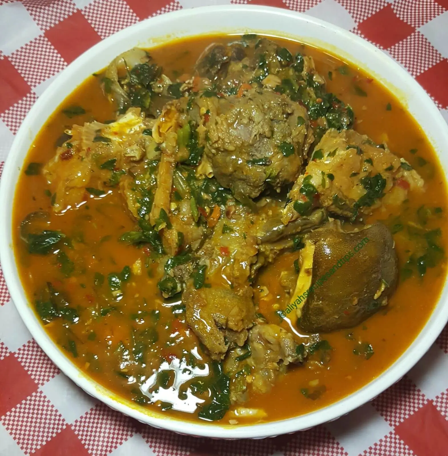 Okazi Soup _(10 Igbo most famous Foods)